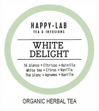 Happy-Lab – WHITE DELIGHT – Boîte de 60 sachets – Pyramides biodégradables