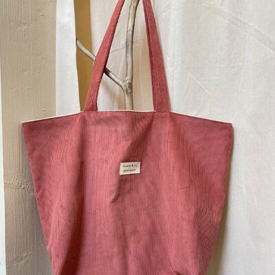 Bolso tote de pana