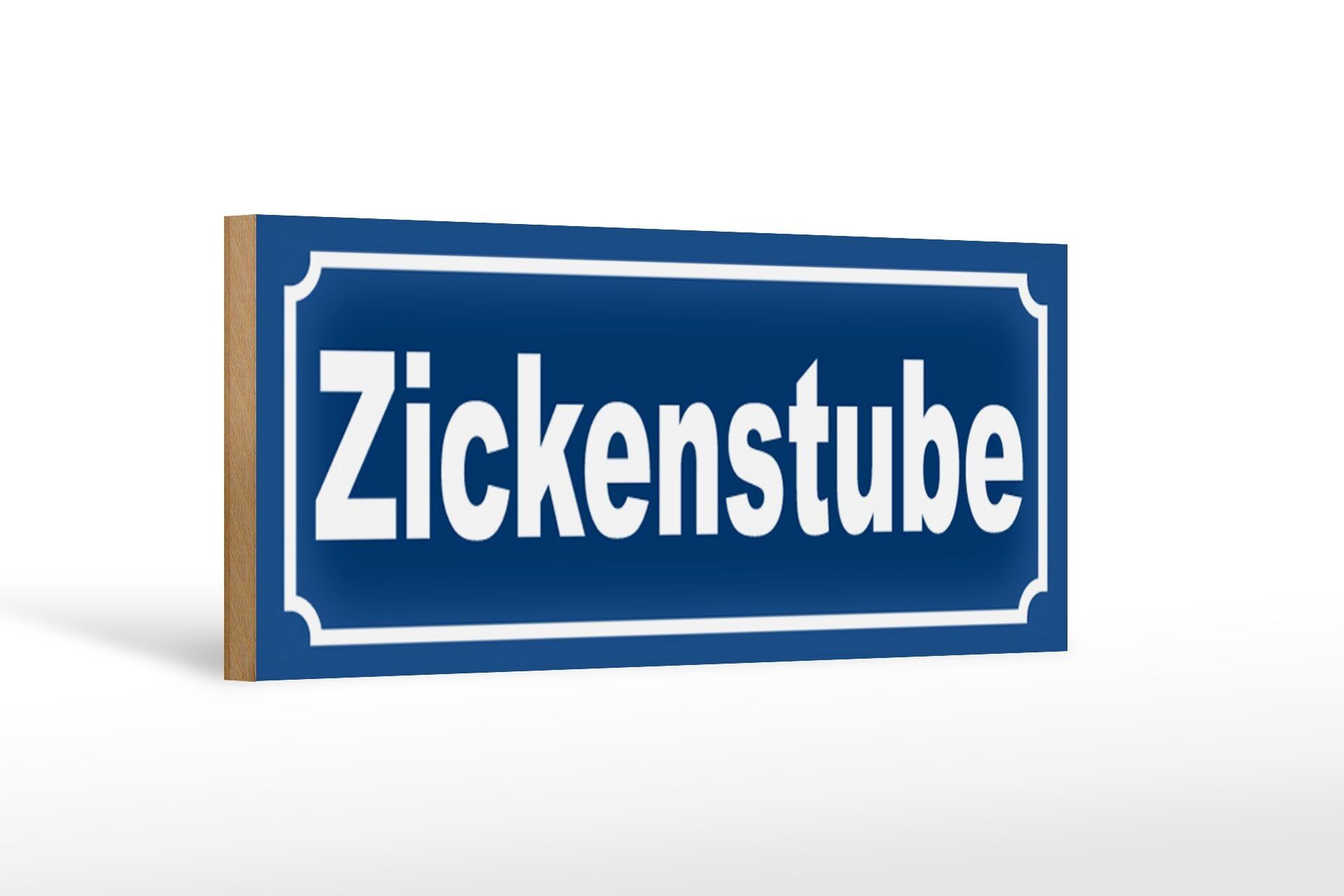 Cartello in legno Zickenstube 27x10 cm cartello per porta della camera delle ragazze