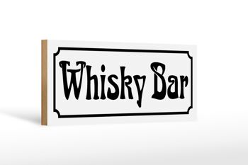 Panneau en bois Whisky Bar 27x10cm Wall Bar Liquor Man Cave 1