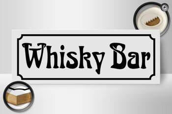 Panneau en bois Whisky Bar 27x10cm Wall Bar Liquor Man Cave 2