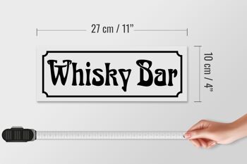 Panneau en bois Whisky Bar 27x10cm Wall Bar Liquor Man Cave 4
