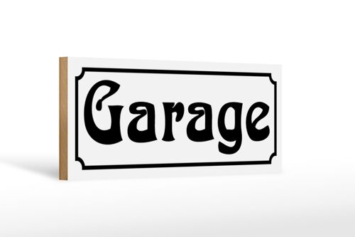 Holzschild Garage 27x10cm Werkstatt Reklame