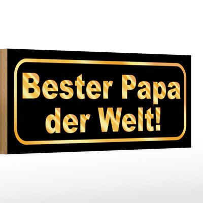 Holzschild Spruch 27x10cm Bester Papa der Welt