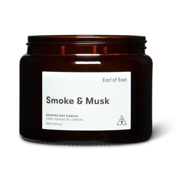 Fumée & Musc | Bougie de cire de soja 500 ml [17,5 oz] 2