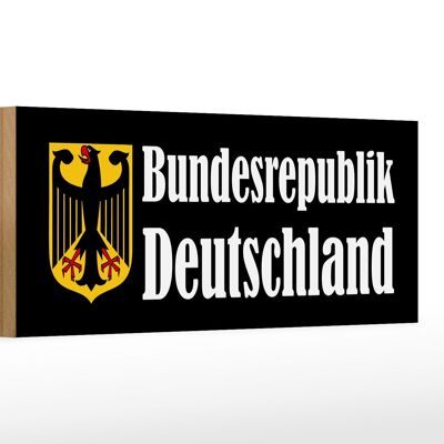 Holzschild Wappen 27x10cm Bundesrepublik Deutschland