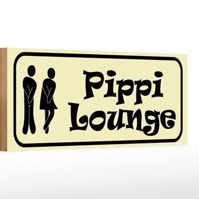 Letrero de madera nota 27x10cm Pippi Lounge