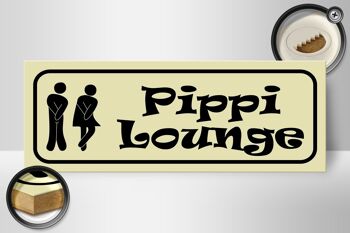 Panneau en bois note 27x10cm Pippi Lounge 2