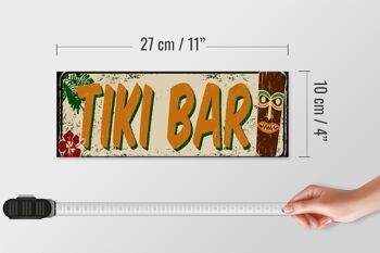 Panneau avis en bois 27x10cm Tiki Bar 4