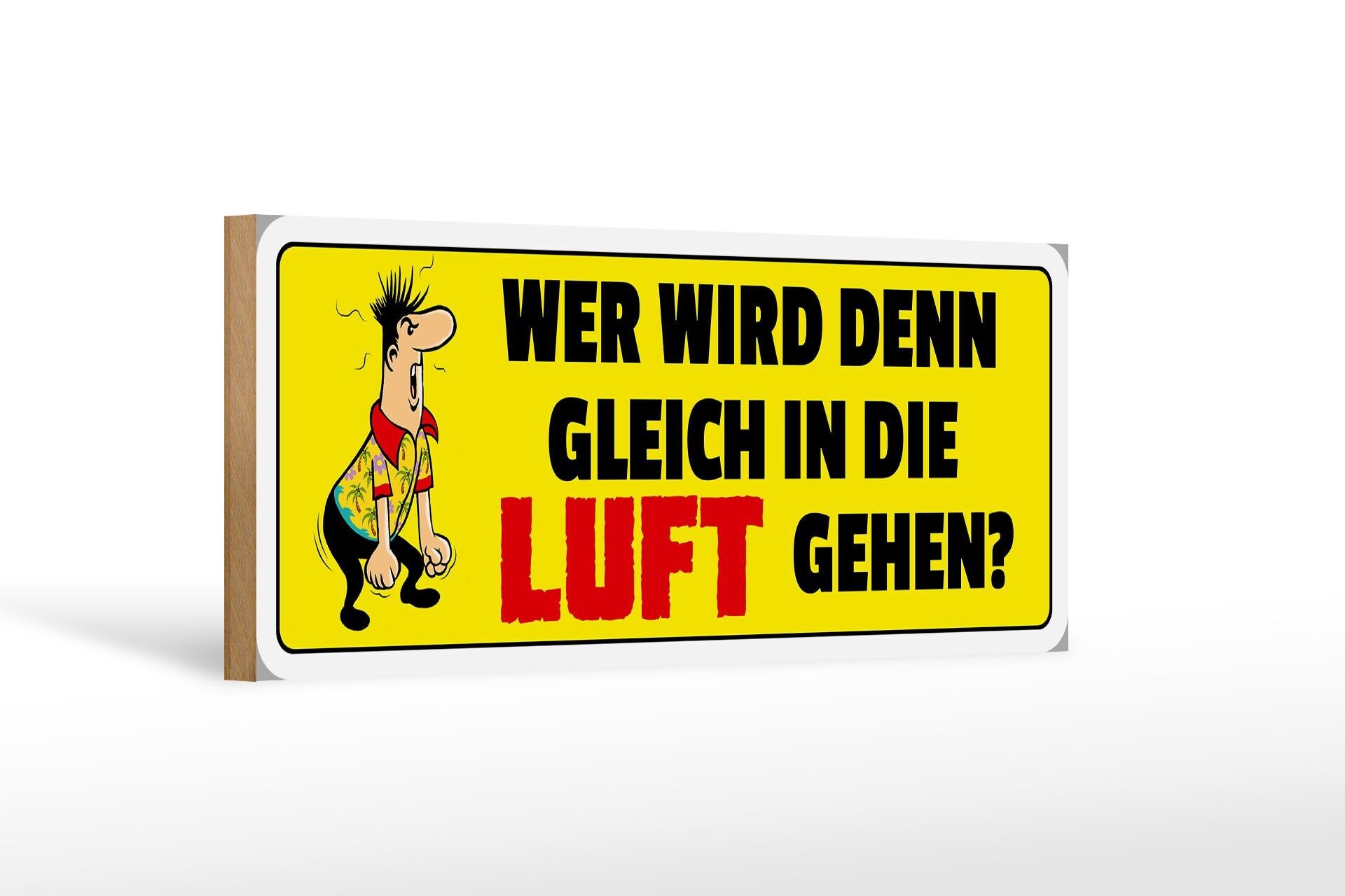 Cartello in legno con scritta 27x10 cm Chi sta per esplodere