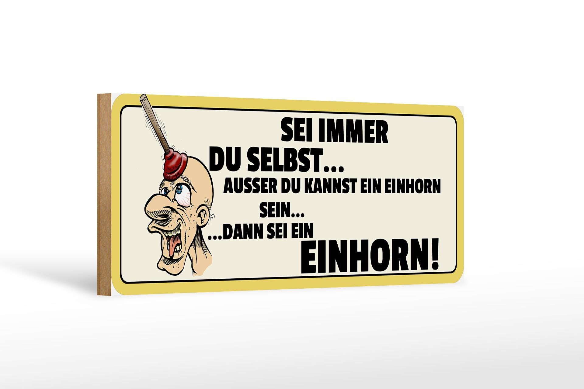 Cartello in legno con scritta 27x10 cm Sii sempre te stesso