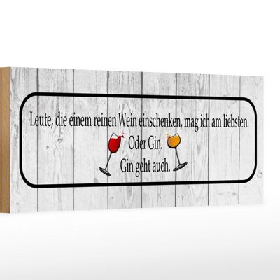 Cartel de madera que dice 27x10cm personas sirviendo vino.