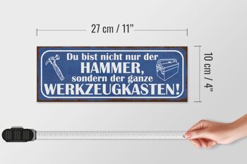 Panneau en bois disant 27x10cm Vous n'êtes pas seulement un marteau mais une boîte à outils 4
