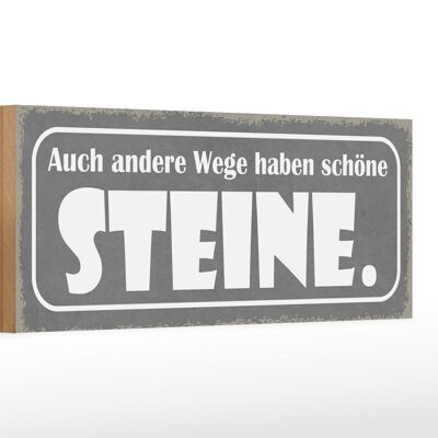 Holzschild Spruch 27x10cm auch andere Wege haben Sterne