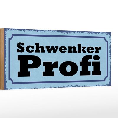 Holzschild Spruch 27x10cm Schwenker Profil Grill