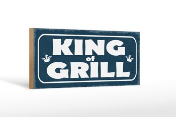 Panneau avis en bois 27x10cm King of Grill Grilling 1