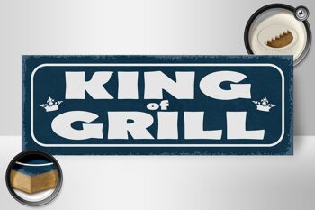 Panneau avis en bois 27x10cm King of Grill Grilling 2