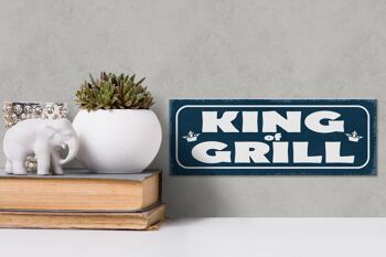 Panneau avis en bois 27x10cm King of Grill Grilling 3