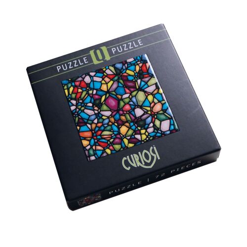 quadratisches Puzzle Q "Color Mix 4", 72 einzigartige Puzzleteile