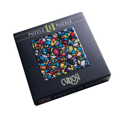 rompecabezas cuadrado Q "Color Mix 4", 72 piezas de rompecabezas únicas