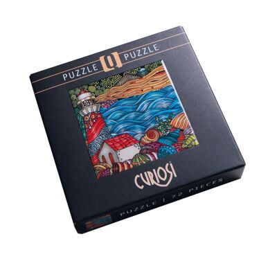rompecabezas cuadrado Q "Color Mix 2", 72 piezas de rompecabezas únicas