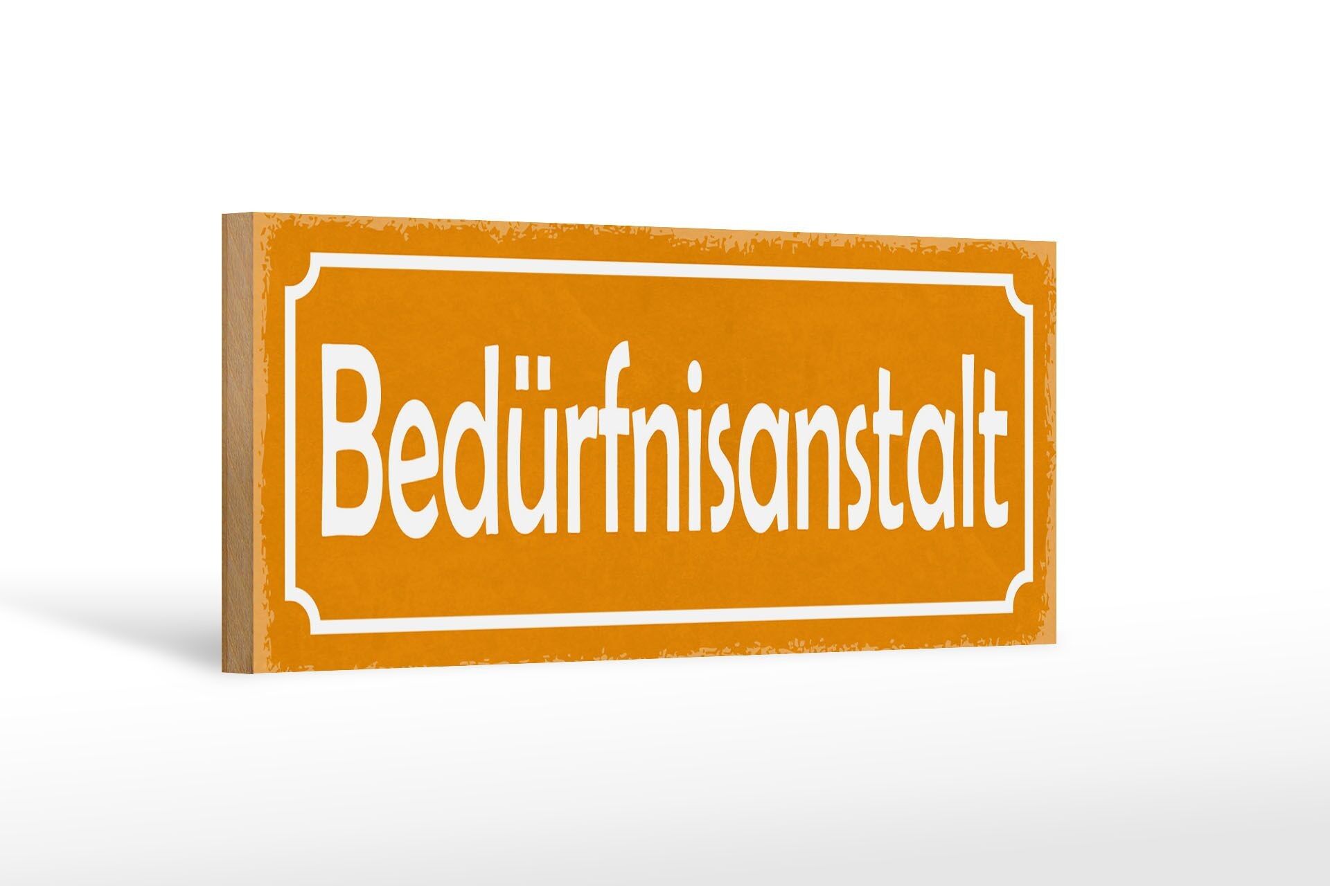 Cartello in legno di segnalazione servizi igienici pubblici 27x10 cm