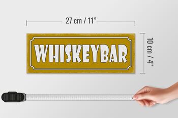 Panneau bois avis 27x10cm bar à whisky 4