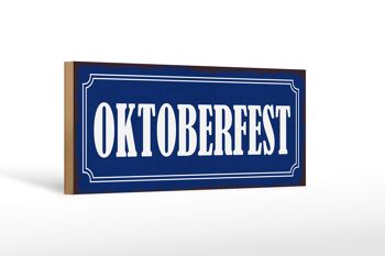 Panneau en bois note 27x10cm bière Oktoberfest 1