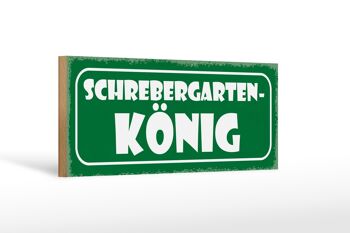 Panneau en bois indiquant 27x10cm Schrebergarten König Grill 1