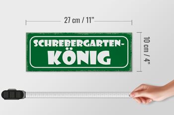 Panneau en bois indiquant 27x10cm Schrebergarten König Grill 4