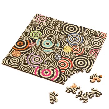 Puzzle Double "Q-Mad", puzzle double face avec 123 pièces de puzzle délicates 3