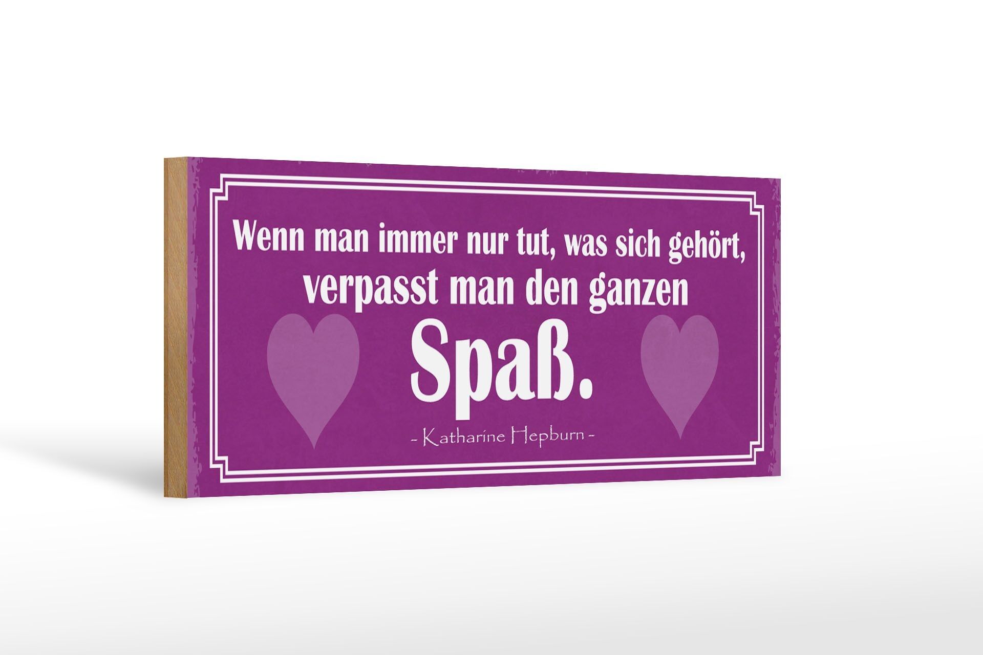 Panneau en bois disant 27x10cm fais ce qui n'est pas censé être amusant