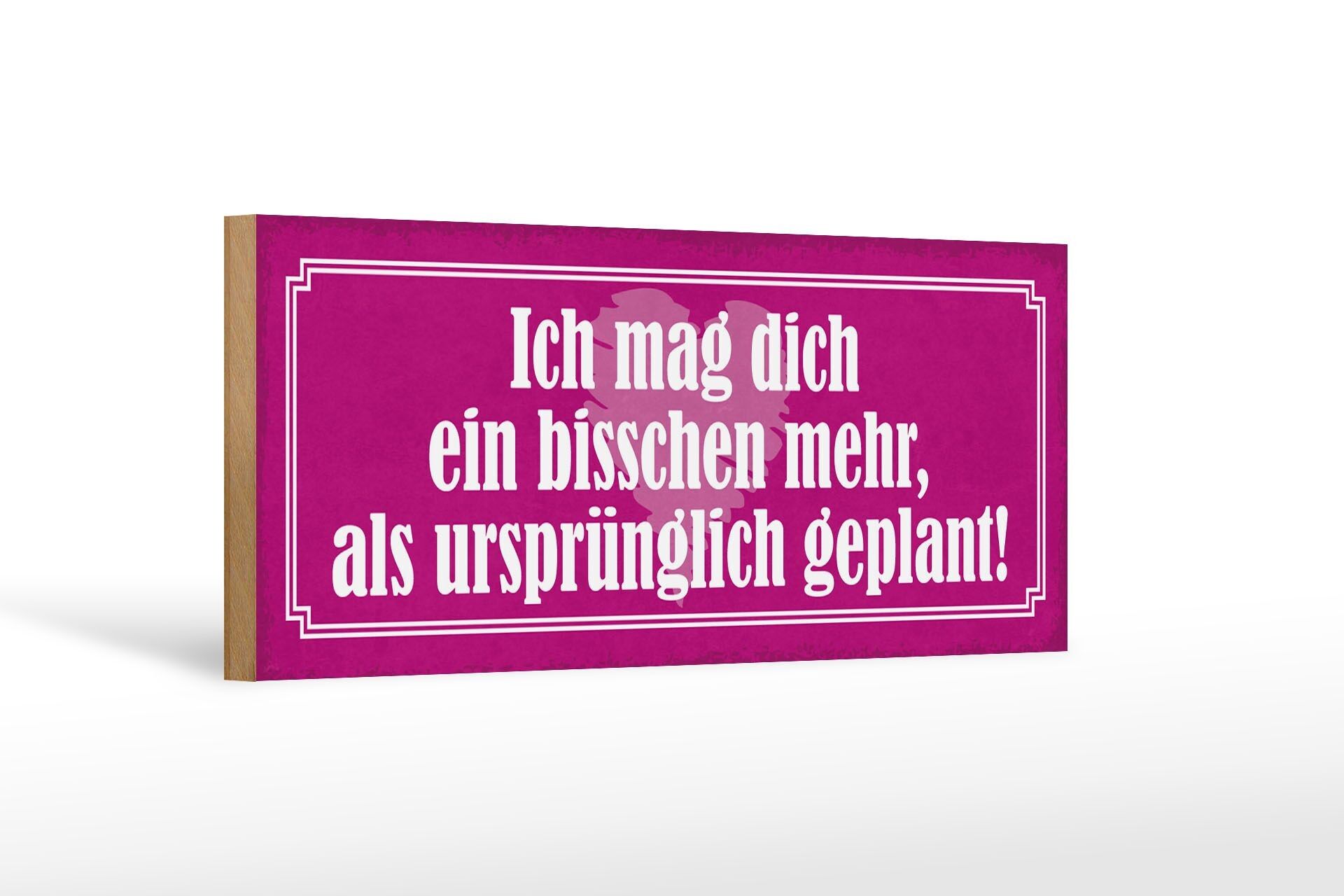 Wooden sign saying 27x10cm likes you more than originally