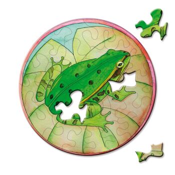 Puzzle Picoli "Tree Frog", mini puzzle Curiosi au format boîte d'allumettes avec 33 pièces 2
