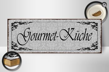 Panneau en bois note 27x10cm Gourmet - Kitchen Gourmet 2