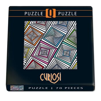 Puzzle Q "POP 4", puzzle de poche Curiosi avec 70 pièces de puzzle uniques 2