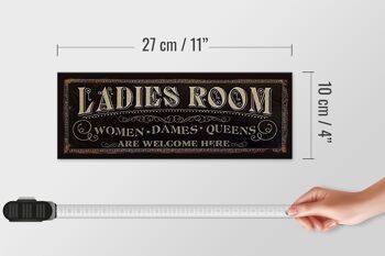 Panneau en bois note 27x10cm Chambre des dames femmes Dames Queens 4