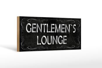 Panneau en bois note 27x10cm Gentelmen`s Lounge men 1