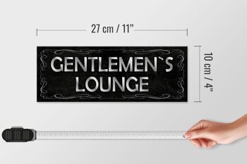 Panneau en bois note 27x10cm Gentelmen`s Lounge men 4