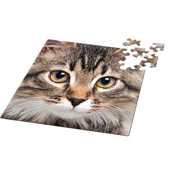 mini puzzle carré Q "Animal 6" chat 3