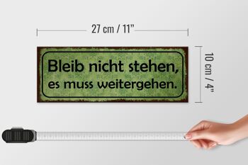 Panneau en bois disant 27x10cm n'arrête pas d'avancer 4