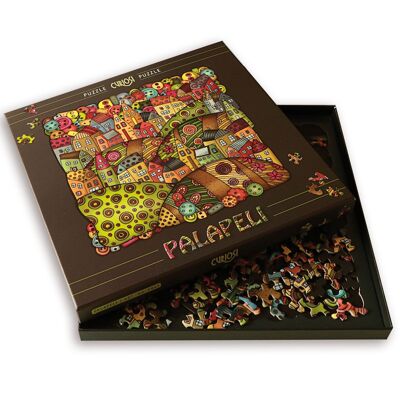Puzzle de marco Palapeli "Pueblo de Montaña", 210 piezas únicas