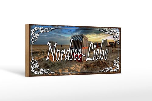 Holzschild Spruch 27x10cm Nordsee - Liebe