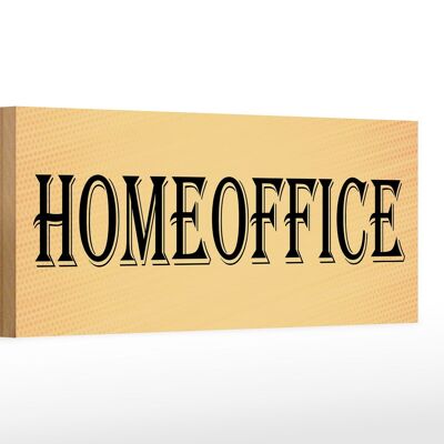 Cartello in legno nota ufficio casa 27x10 cm