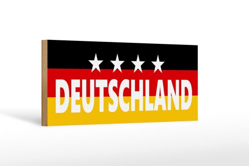 Holzschild Hinweis 27x10cm Deutschland
