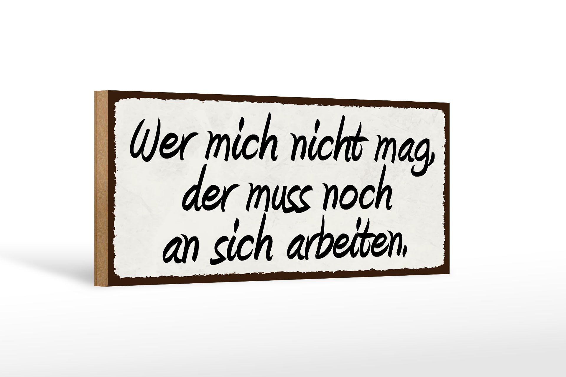 Cartello in legno con scritta 27x10 cm se non ti piaccio devi comunque farlo