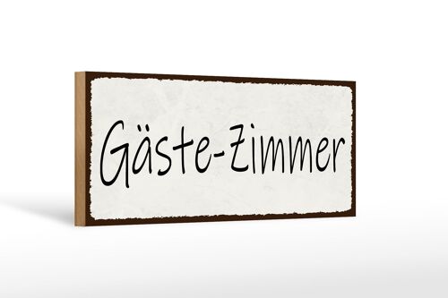 Holzschild Hinweis 27x10cm Gäste-Zimmer