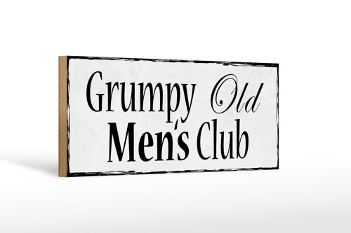 Holzschild Hinweis 27x10cm Grumpy Old Men`s Club