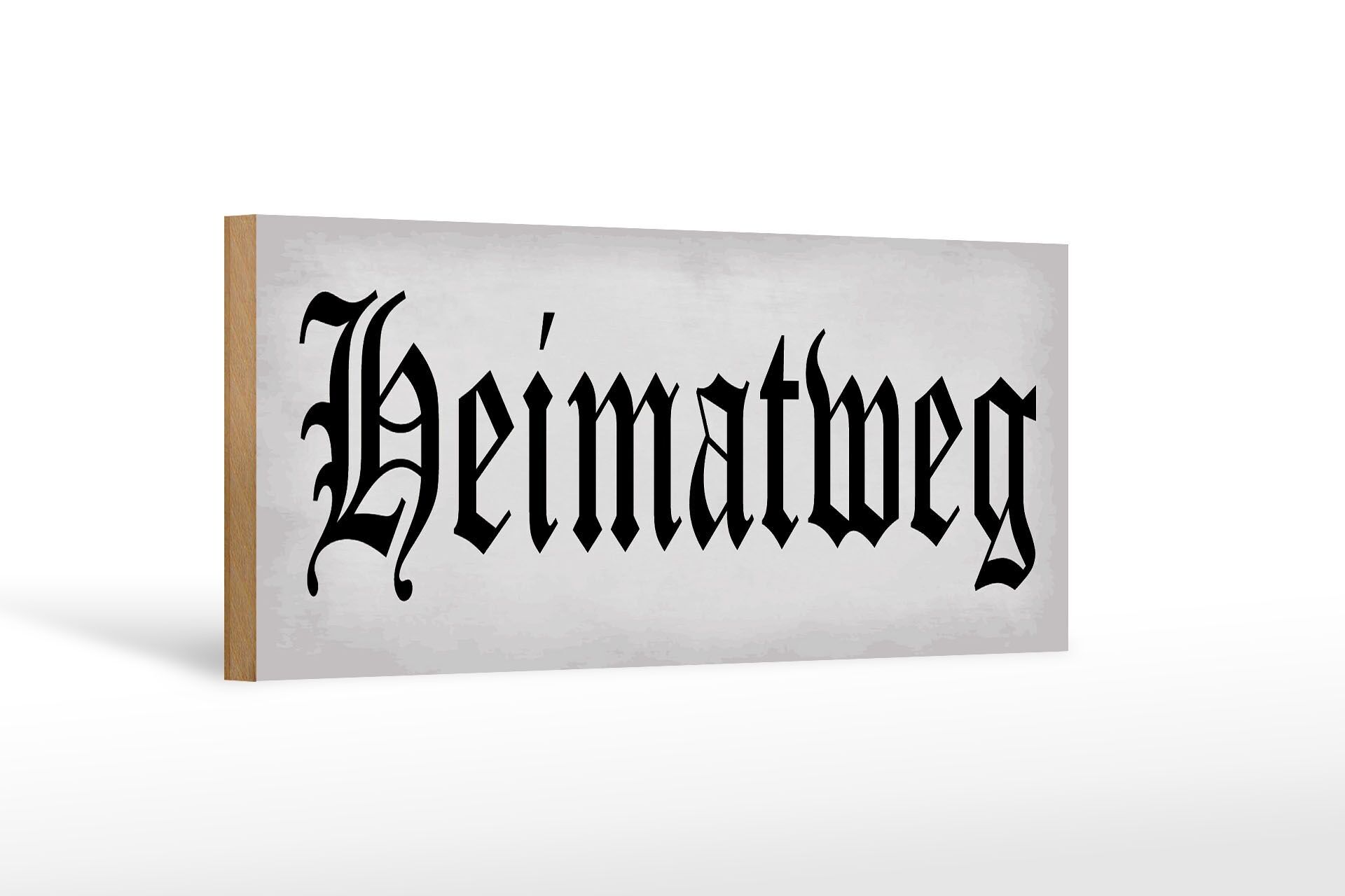 Cartello in legno con scritta "Home Route" 27x10 cm