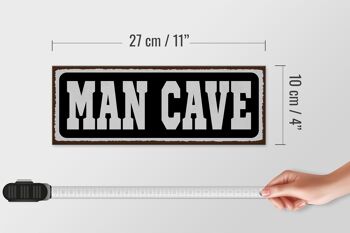 Panneau en bois disant 27x10cm Man Cave Men Cave 4